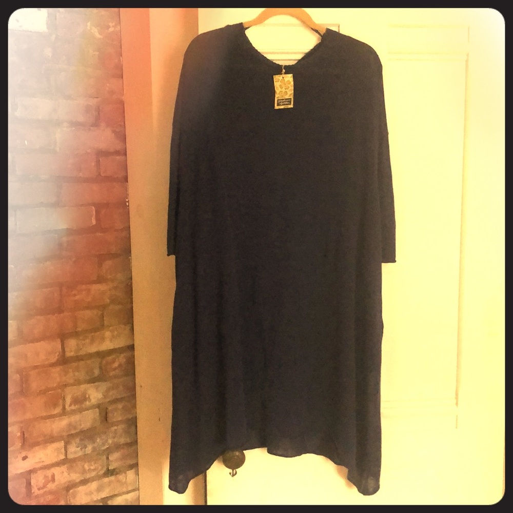 Gudrun Sjoden Organic Linen Knit Dress Size M